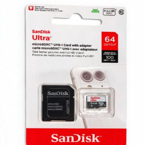 Cartão microSD SanDisk Ultra 64GB Classe 10 — 100MB/s com Adaptador