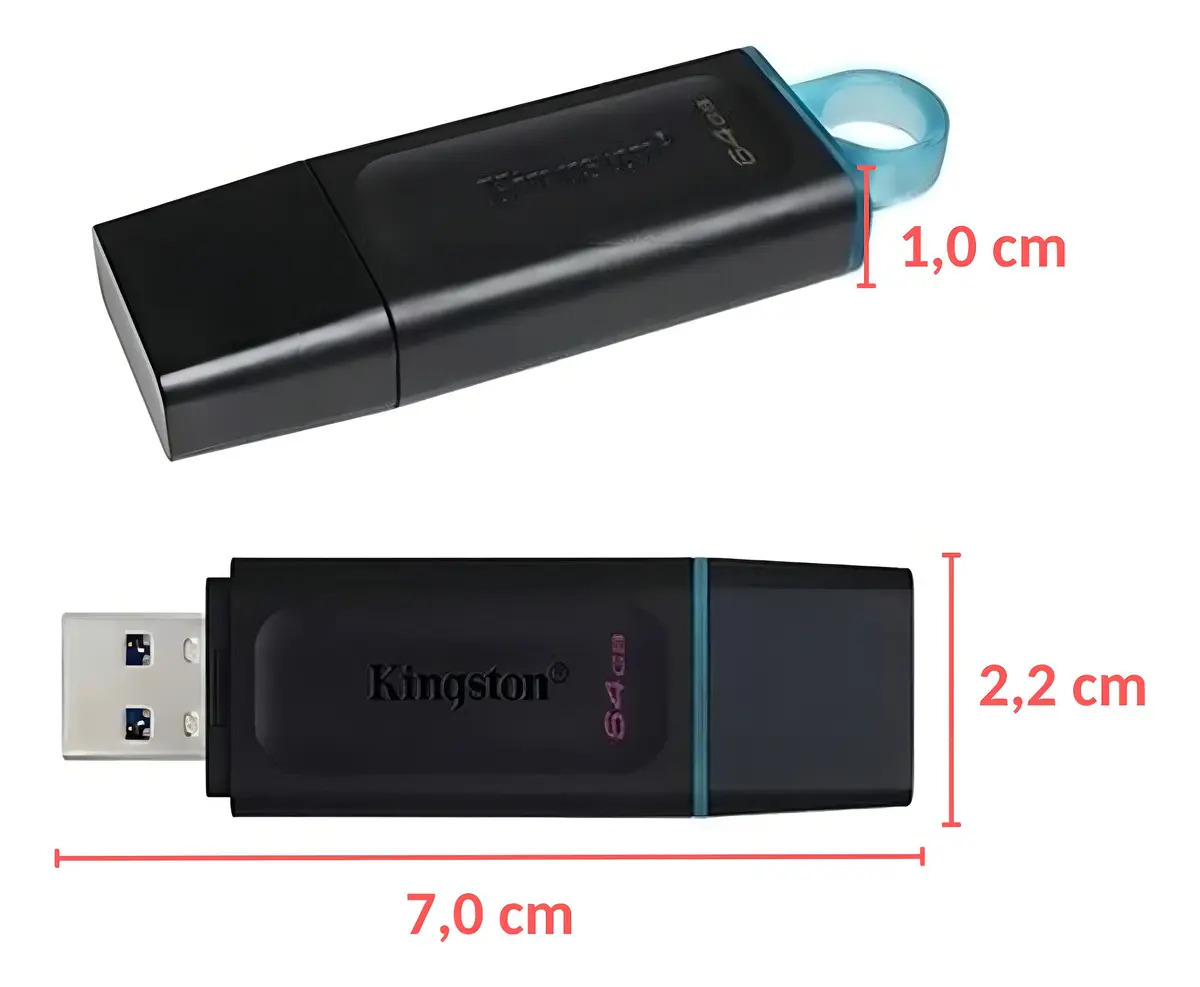 Pendrive Kingston DataTraveler Exodia 64GB - detalhe do produto