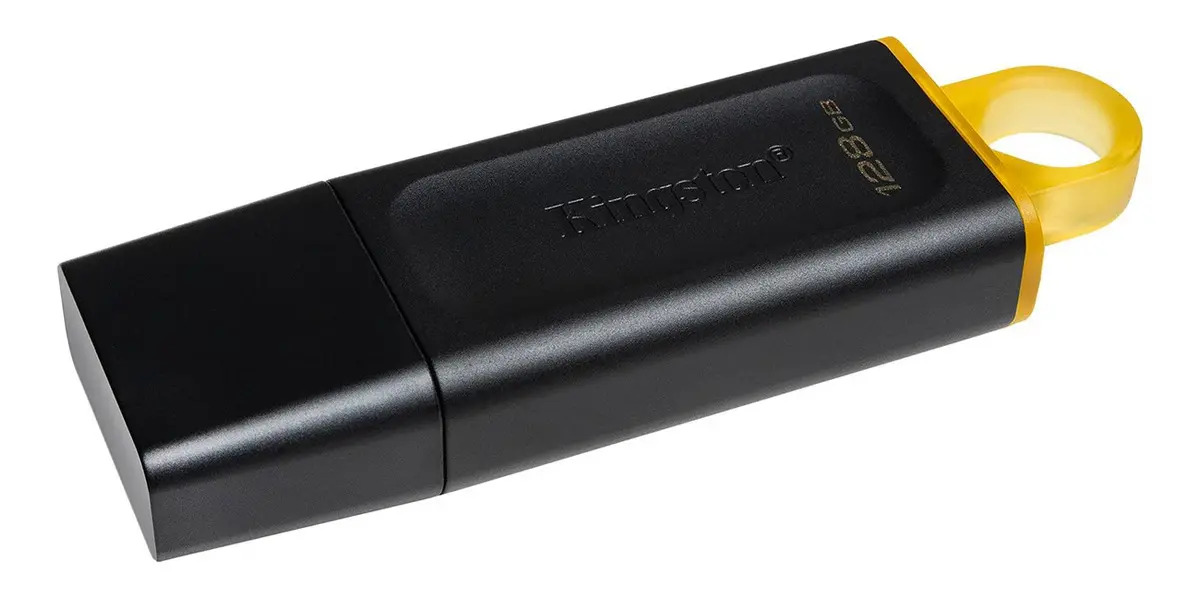 Pendrive Kingston DataTraveler Exodia 128GB - vista em ângulo